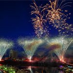 Rheinisches Fischerfest Gernsheim - musiksynchrones Feuerwerk von zündwerk