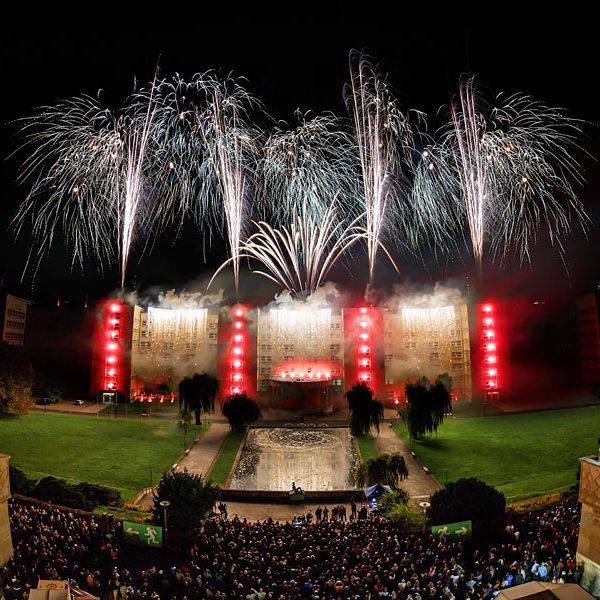 Feuerwerk Uni Frankfurt Oktober 2014