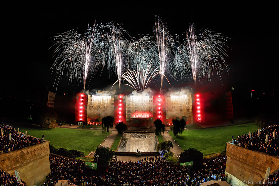 Feuerwerk Uni Frankfurt Oktober 2014