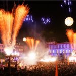 Darmstadt unter Strom - musiksynchrones Feuerwerk von zündwerk