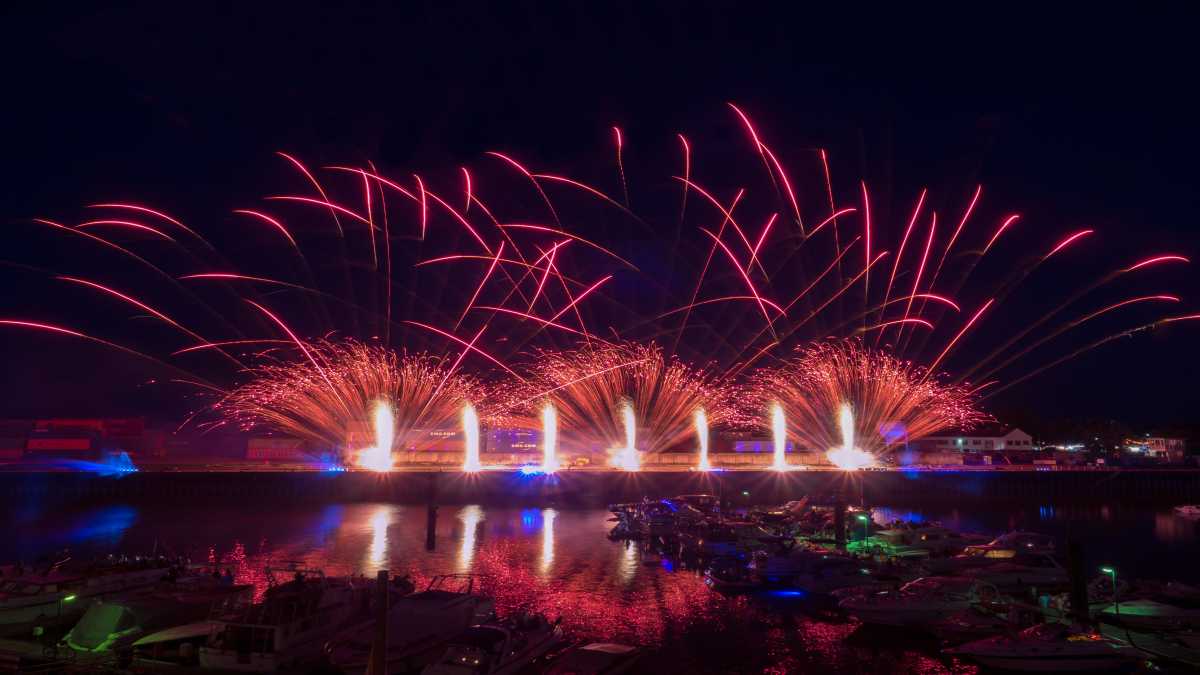 Rheinisches Fischerfest Gernsheim zündwerk Frankfurt